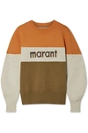 ISABEL MARANT ÉTOILE KEDY COLOR-BLOCK INTARSIA KNITTED SWEATER