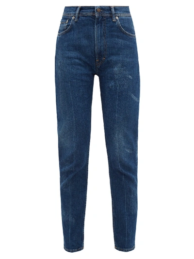 Acne Studios Melk High-rise Slim Tapered Jeans In Blue