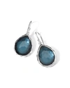 Ippolita Sterling Silver Wonderland Indigo Mother-of-pearl Doublet Drop Earrings In Indigo