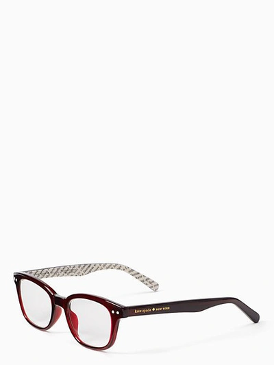 Kate Spade Rebecca Readers In Burgundy