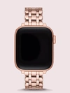 KATE SPADE ROSE GOLD-TONE STAINLESS STEEL APPLE WATCH® SCALLOP BRACELET,ONE SIZE