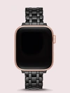 KATE SPADE BLACK STAINLESS STEEL SCALLOP BRACELET BAND FOR APPLE WATCH®,ONE SIZE