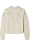 ISABEL MARANT ÉTOILE TAYLE CABLE-KNIT WOOL SWEATER