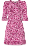 THE VAMPIRE'S WIFE THE MINI CATE RUFFLED FLORAL-PRINT COTTON-POPLIN DRESS