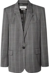 ISABEL MARANT ÉTOILE VERIX PRINCE OF WALES CHECKED WOOL BLAZER