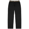 VERSACE Black cotton-blend lounge trousers