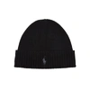 POLO RALPH LAUREN Black wool beanie