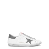 GOLDEN GOOSE Superstar distressed white leather trainers