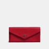 Coach Soft Wallet In Red