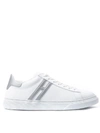 HOGAN H365 WHITE LEATHER SNEAKERS WITH SIDE MONOGRAM,11025884