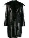 YVES SALOMON SHEARLING LINED COAT