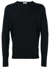 John Smedley Crew Neck Jumper In Black