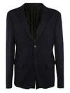 Prada Single-breasted Wool Blazer In Blue