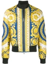 VERSACE BAROQUE PRINTED BOMBER JACKET