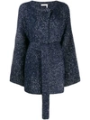 SEE BY CHLOÉ SPECKLED CHUNKY KNIT CARDIGAN