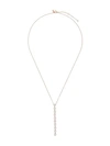 EF COLLECTION 14KT GOLD DIAMOND REAR DROP NECKLACE