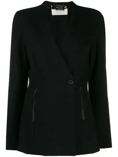 Alyx Nylon Buckle Jersey Blazer In Black