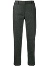 BURBERRY BURBERRY CROPPED TROUSERS - 黑色