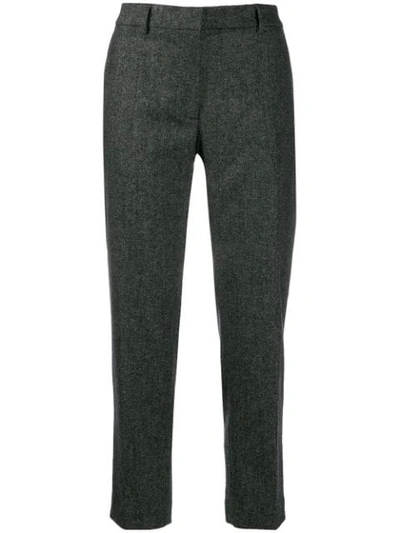 Burberry Cropped Trousers In Black
