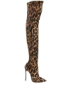 CASADEI OVER THE KNEE ANIMAL PRINT BOOTS