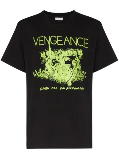 Nasaseasons Vengeance Printed Cotton T-shirt In Black