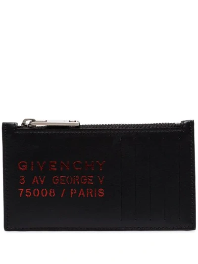 Givenchy Brand Address Card-holder In 009-blk