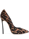 CASADEI CASADEI ANIMAL-PRINT PUMPS - 棕色