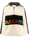 BUSCEMI LOGO PRINTED SHEARLING SWEATSHIRT