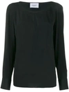 DONDUP TEAR NECK BLOUSE