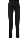 Represent Distressed Skinny Jeans In Black