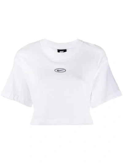 Nike Embroidered Logo T In White