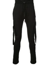 Amiri Cargo-pocket Slim-fit Track Pants In Black