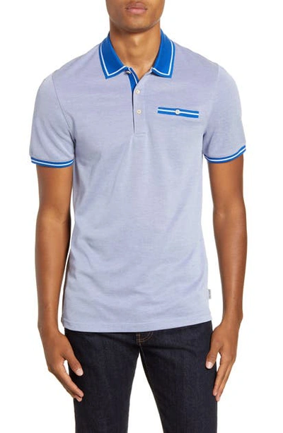 Ted Baker Mightie Slim Fit Polo Shirt In Blue