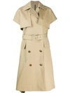 MSGM SHORT SLEEVE TRENCH COAT