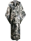 CARINE GILSON long butterfly sleeve kimono