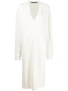 Haider Ackermann Oversized Jumper Dress In White