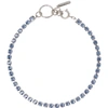 JUSTINE CLENQUET SSENSE EXCLUSIVE BLUE KELSEY NECKLACE