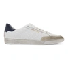 Saint Laurent Classic Court In Perforated Leather Sneakers In 9374 Bo/bo