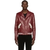 SAINT LAURENT SAINT LAURENT RED LEATHER JACKET