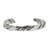 SAINT LAURENT SAINT LAURENT SILVER COMPRESS BRACELET