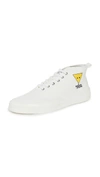 MAISON KITSUNÉ KOOL FOX HIGH TOP SNEAKERS