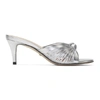 GUCCI SILVER CRAWFORD SANDALS