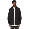 BALENCIAGA BALENCIAGA BLACK LIGHT NYLON WINDBREAKER COAT