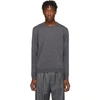 BALENCIAGA GREY FINE WOOL SWEATER