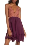 Free People Intimately Fp Adella Frilled Chemise In Copper