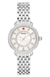 MICHELE SIDNEY CLASSIC DIAMOND WATCH HEAD & INTERCHANGEABLE BRACELET, 33MM,MWW30B000001