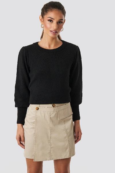 Trendyol Button Detailed Mini Skirt Beige