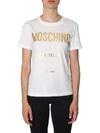 MOSCHINO MOSCHINO COUTURE LOGO PRINT CREWNECK T