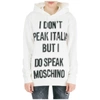 MOSCHINO MOSCHINO PIXEL CAPSULE LOGO PRINT HOODIE