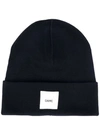 Oamc Logo Patch Beanie In Blue